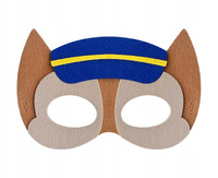 Maska filcowa Psia Brygada - Policjant 1, 18x12 cm
