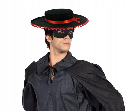 KAPELUSZ SOMBRERO Z POMPONIKAMI Fotobudka Impreza Ładny