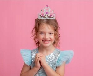 Diadem (korona) księżniczki, kolorowe kamyki Imprezowy do Fotobudki