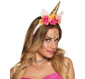 Opaska na głowę Unicorn z Różami Bardzo ładnie wykonana