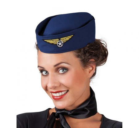 Czapka stewardessy Do Fotobudki Na Impreze Karnawał