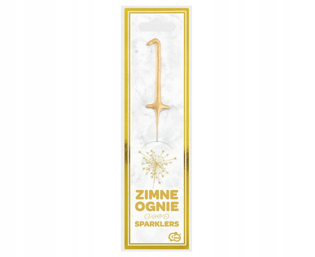 Zimne ognie złota cyfra 1 (zimny ogień)