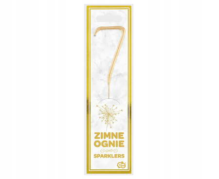 Zimne ognie złota cyfra 7 (zimny ogień)