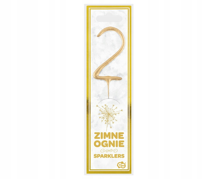 Zimne ognie złota cyfra 2 (zimny ogień)